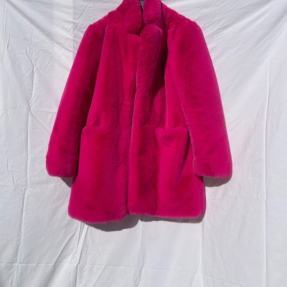 Apparis Fuchsia Sophie Faux Fur Coat